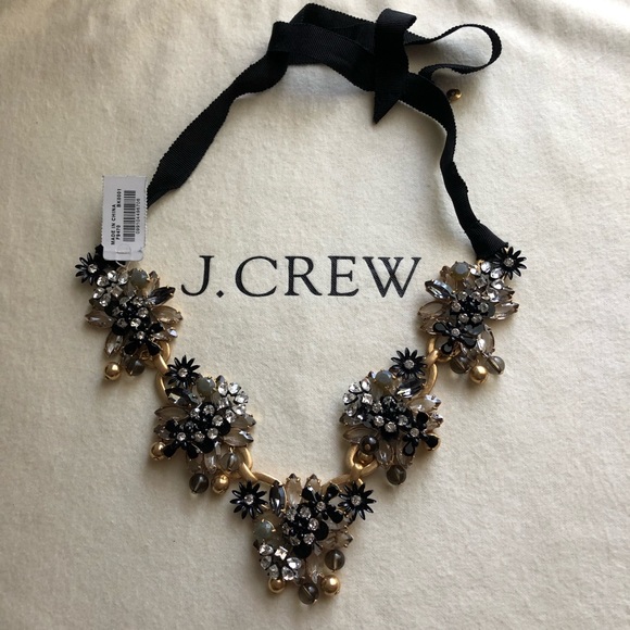 NWT J. Crew Midnight crystal necklace - Picture 2 of 7
